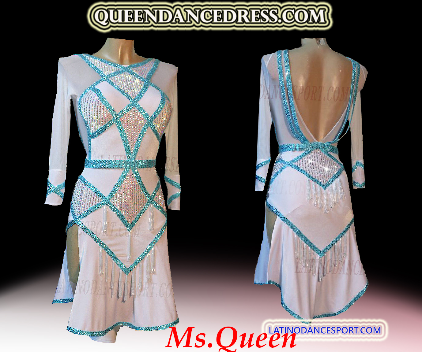 Latin Ballroom Classic Queen Dance Tailored Dress L24 Latin Ballroom Classic Queen Dance Tailored Dress L24
