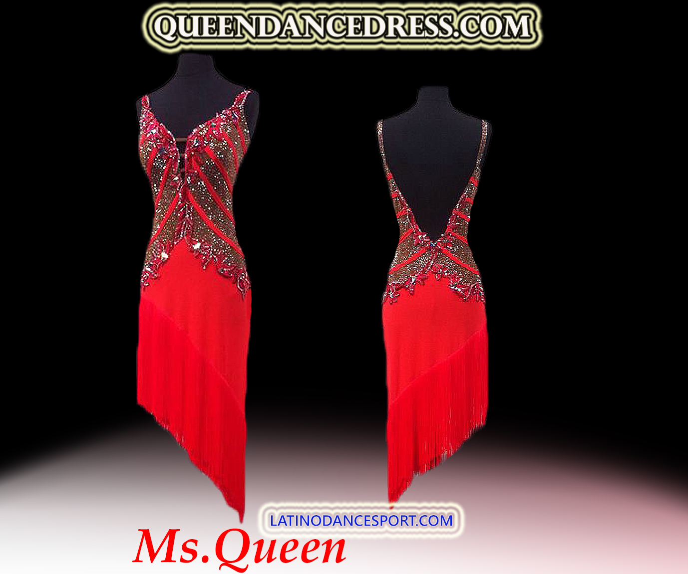 Latin Ballroom Classic Queen Dance Tailored Dress L66 Latin Ballroom Classic Queen Dance Tailored Dress L66