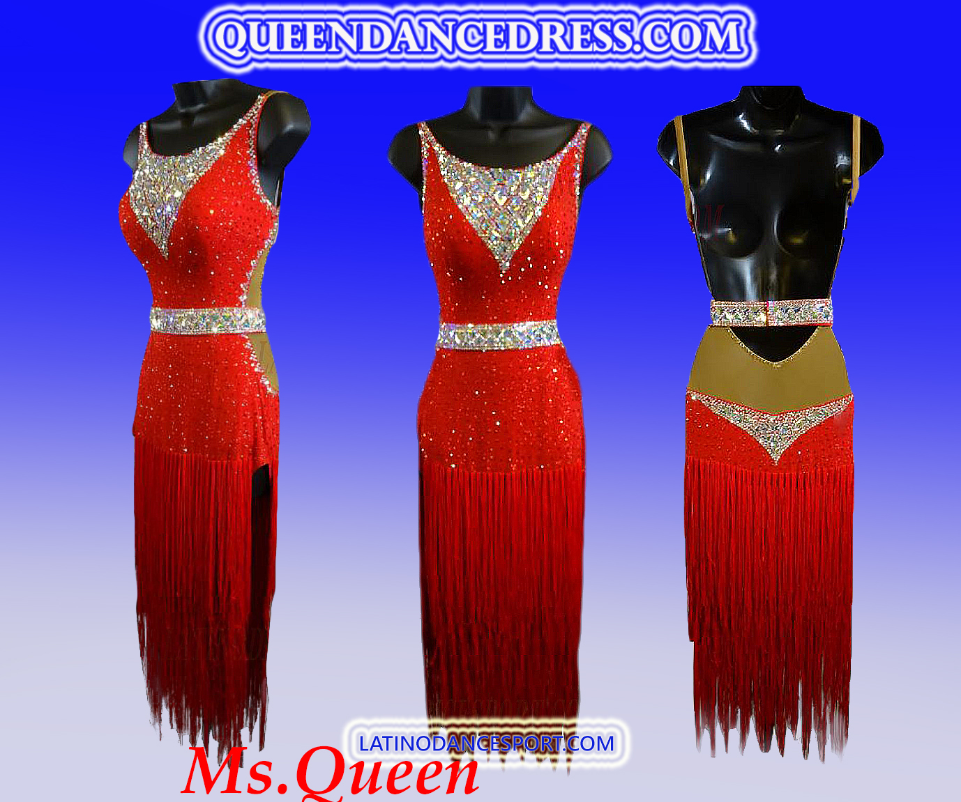 Latin Ballroom Classic Queen Dance Tailored Dress L67 Latin Ballroom Classic Queen Dance Tailored Dress L67