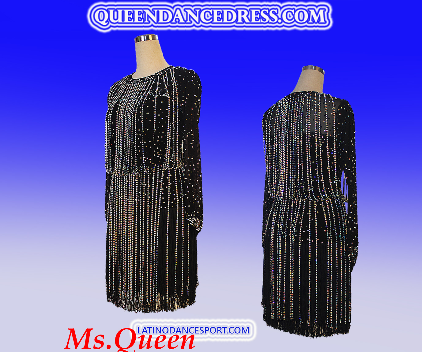 Latin Ballroom Classic Queen Dance Tailored Dress L237 Latin Ballroom Classic Queen Dance Tailored Dress L237