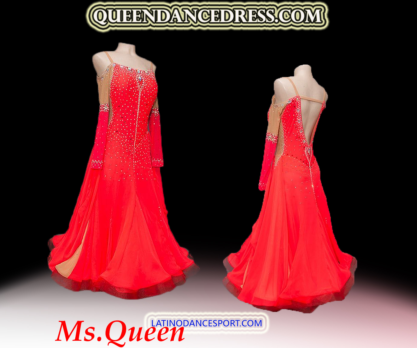 Smooth/Standard Ballroom Queen Dance Tailored Dress S53 Smooth/Standard Ballroom Queen Dance Tailored Dress S53