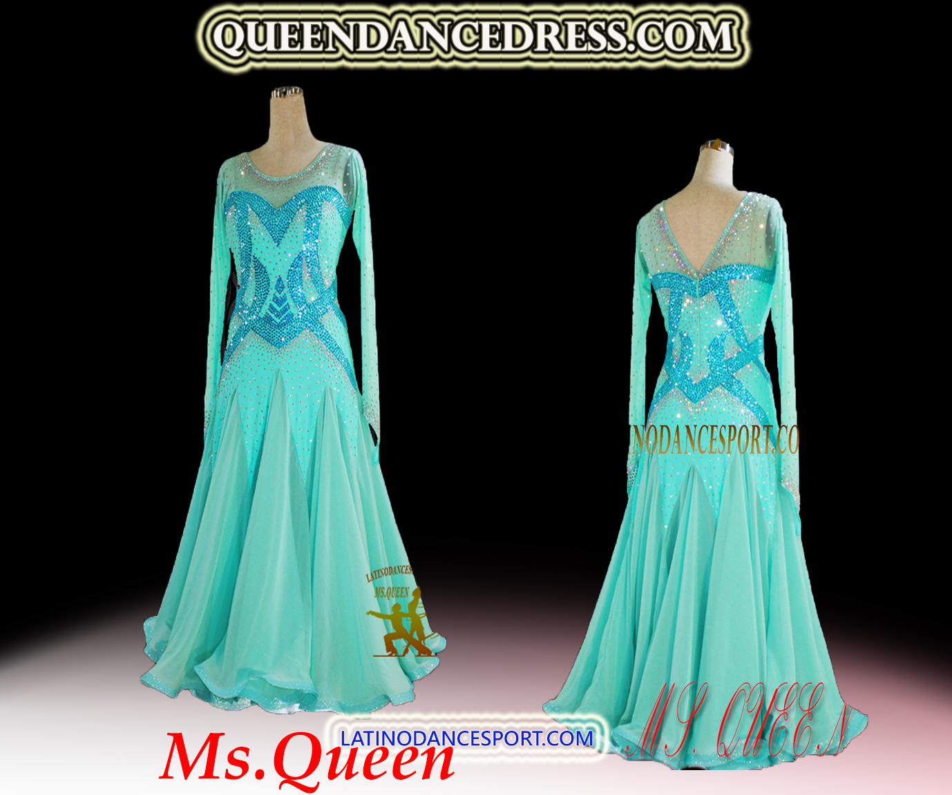 DANCE QUEEN Black Custom Made Dress