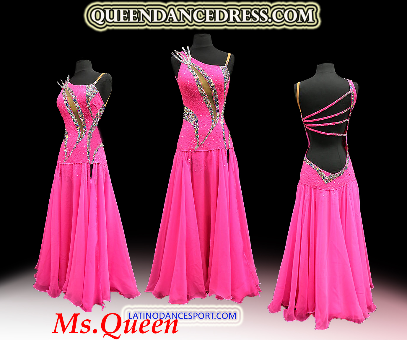 DANCE QUEEN Black Custom Made Dress main image 0